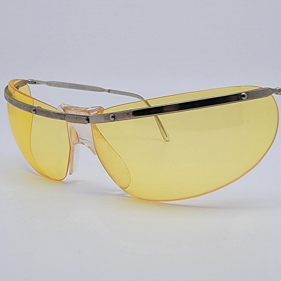 Renauld of France Orama IV Gold Frame Yellow Lens Bikini Sunglasses w/ Case NOS - Picture 3 of 16